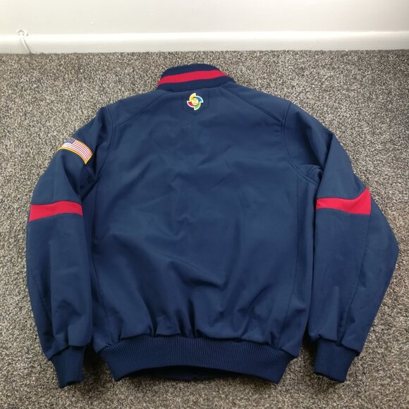 Team USA Jacket World Baseball Classic Dugout Majestic Therma Base Mens Small - Picture 6 of 8